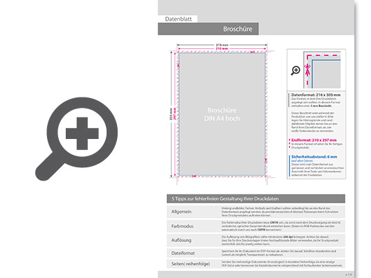 Product Bild brosch__re_mit_drahtheftung__endformat_din_a4__20-seitig