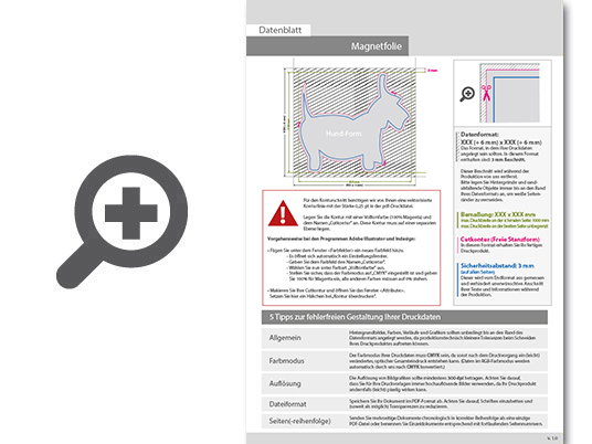 Product Bild hochwertige_k__hlschrank-magnetfolie_in_hund-form___einseitig_4_0-farbig_bedruckt