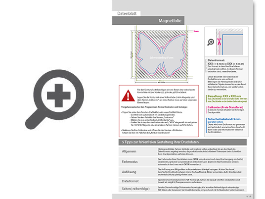 Product Bild hochwertige_k__hlschrank-magnetfolie_in_schmetterling-form___einseitig_4_0-farbig_bedruckt