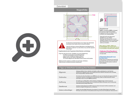 Product Bild hochwertige_kfz-magnetfolie_in_kleeblatt-form