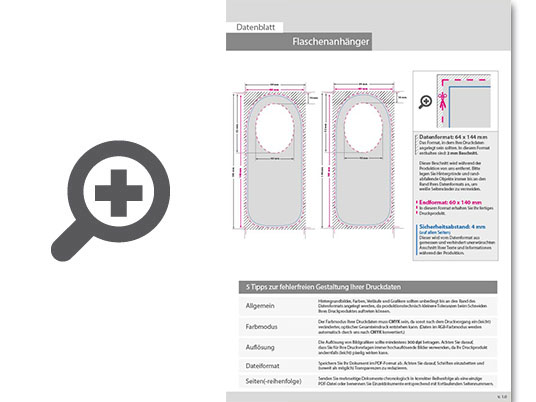Product Bild flaschenanh__nger_4_4-farbig_(beidseitiger_druck)_mit_beidseitig_partieller_uv-lackierung